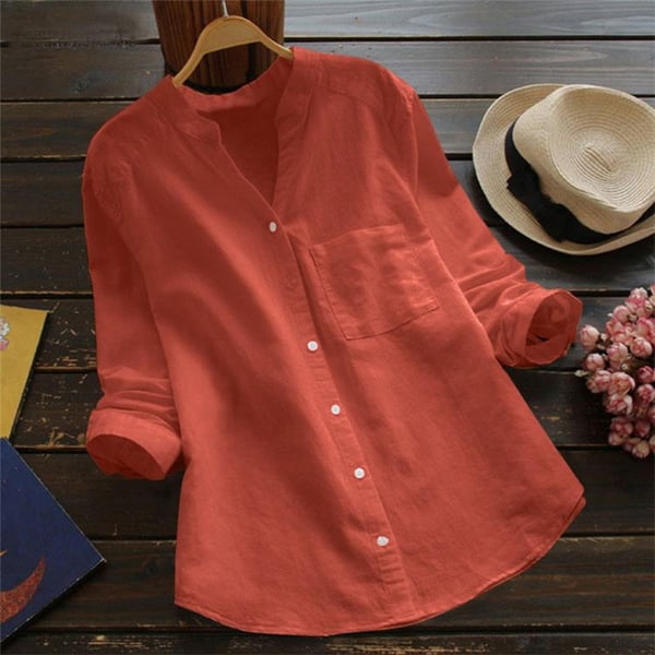 Lina™ - Casual Loose Linen Cotton Shirt