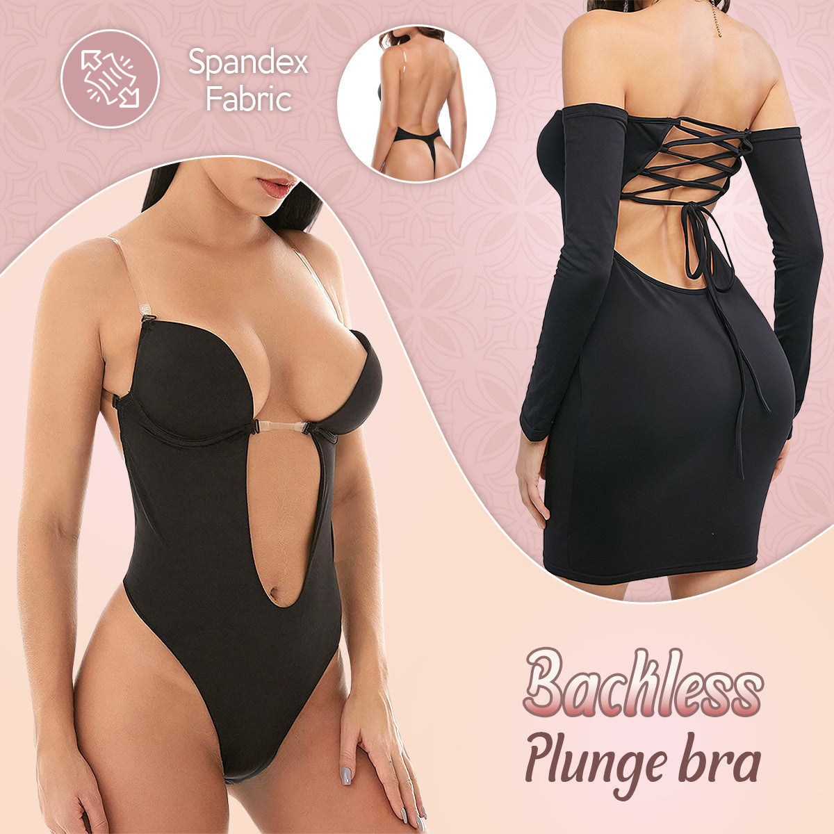 InviShaper™ - Plunge Backless Body Shaper Bra