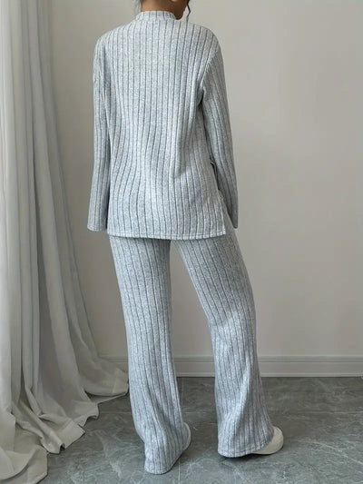 Emily™ - Elegant Ribbed Knit Sweater Set