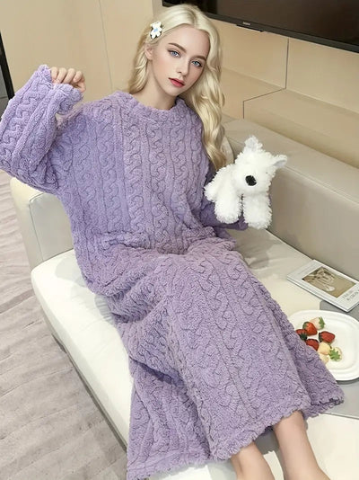 Rosie™ - Jacquard Soft Fleece Winter Dress