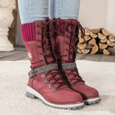 Sienna™ - Modern Knitted Mid-calf Snow Boots