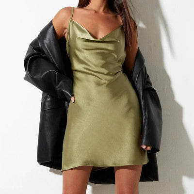 Rosie™ - Stylish Satin Slip Dress