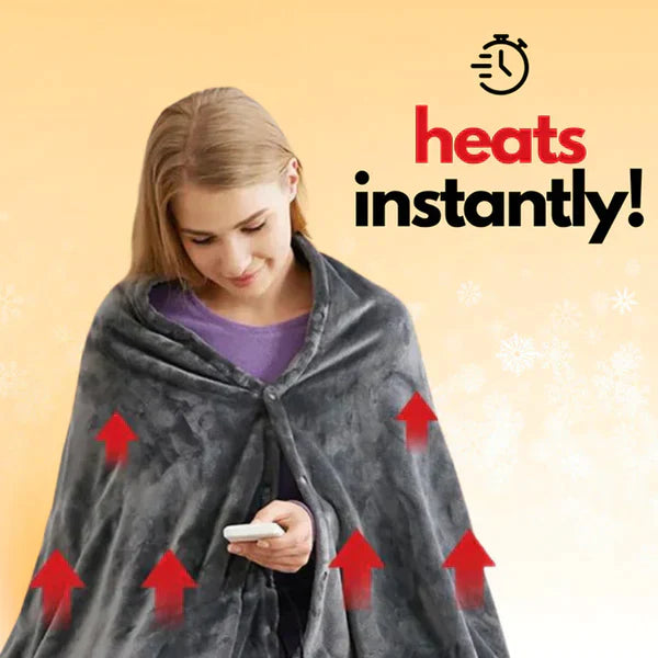 Fluffy Fleece Warm Blanket - With Temperature Control