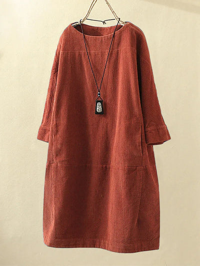 Emily™ -  Comfortable Round Neck Dress