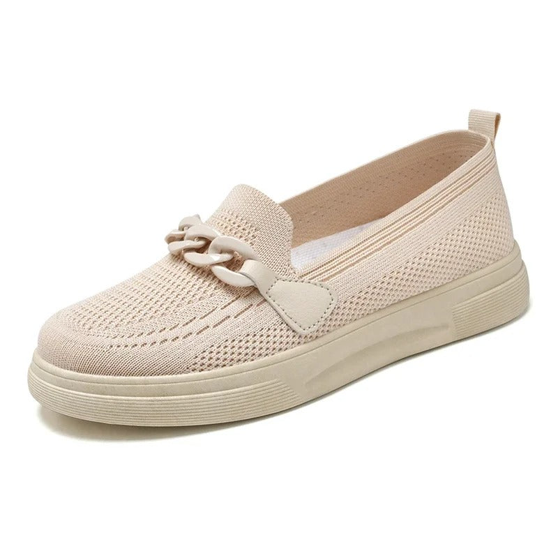 Meridian Glow - Elegant Flat Orthopedic Loafers For Women