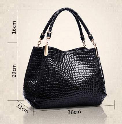 Isabelle™ - Stylish Crocodile Pattern Handbag