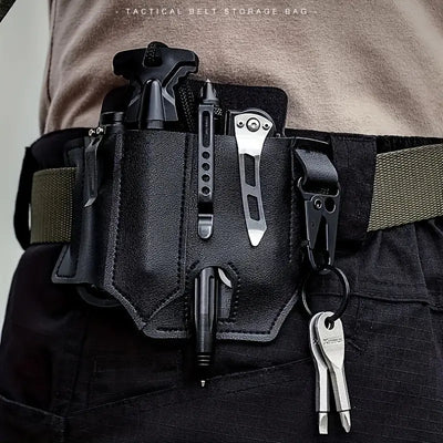 Multifunctional Tactical Leather Belt Cover