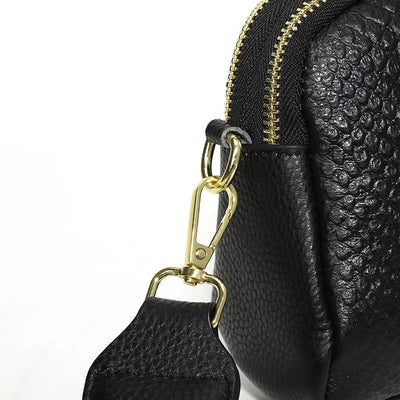 Mia™ - Crossbody Leather Bag With Alligator Pattern