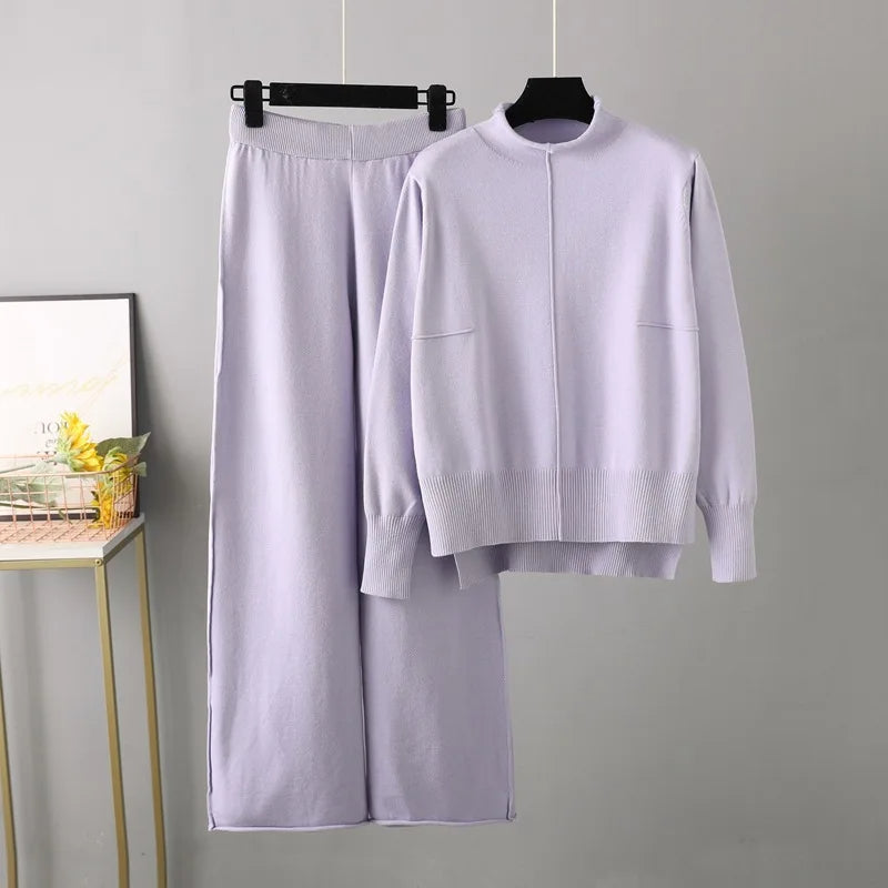 Olivia™ - Knitted Thick Warm Oversize Pullover Pants Set