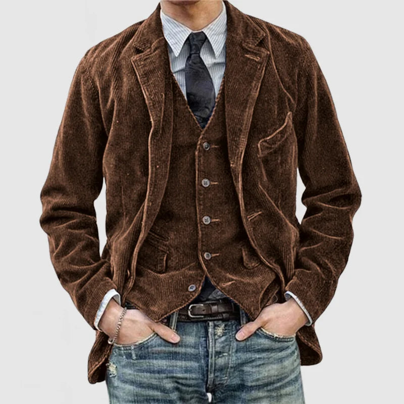 Elliot™ - Stylish Vintage Blazer and Vest Set