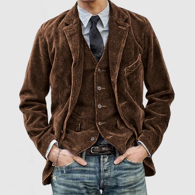 James™ - Stylish Vintage Corduroy Flared Jacket