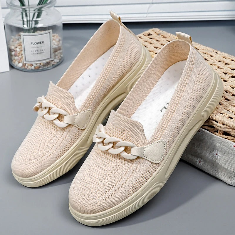 Meridian Glow - Elegant Flat Orthopedic Loafers For Women