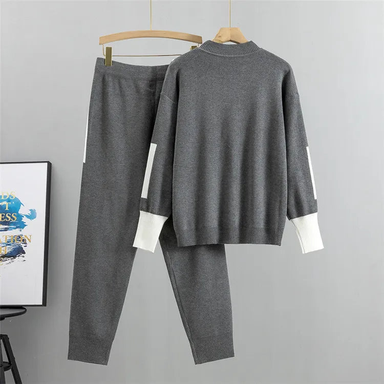 Lina™ - Knitted Long Sleeve Pullover Set