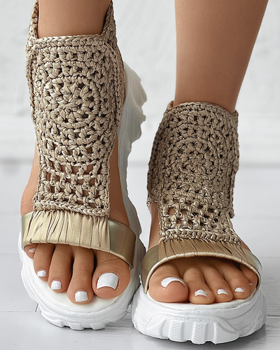 Freya™ - Knitted Orthopedic Sandals With Handmade Details