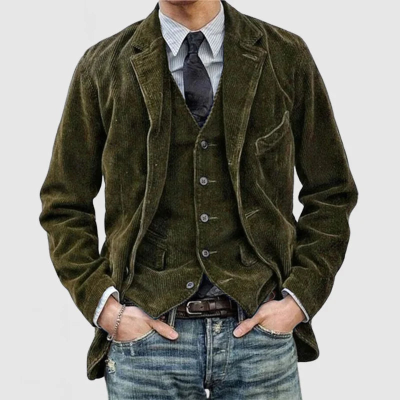 James™ - Stylish Vintage Corduroy Flared Jacket