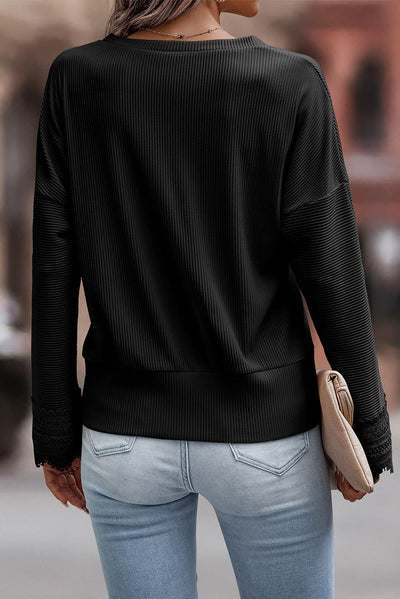 Ruby™ - V-Neck Long-Sleeved Knitted Sweater