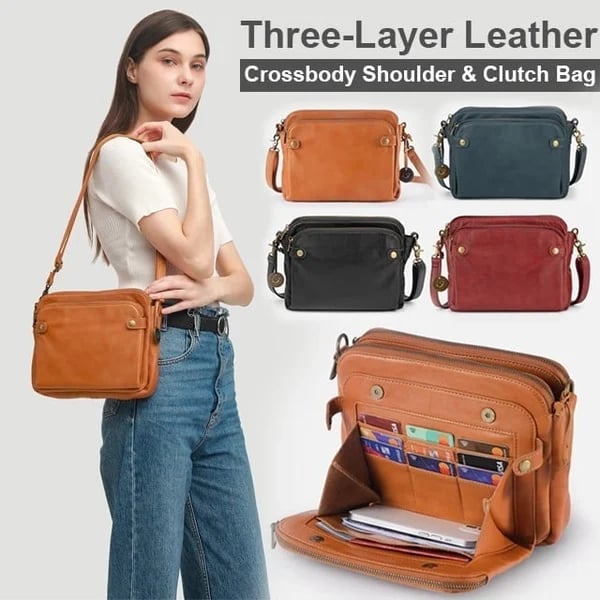 Amelia™ - Handmade Vegan Leather Crossbody Shoulder Bag