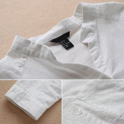 Lina™ - Casual Loose Linen Cotton Shirt