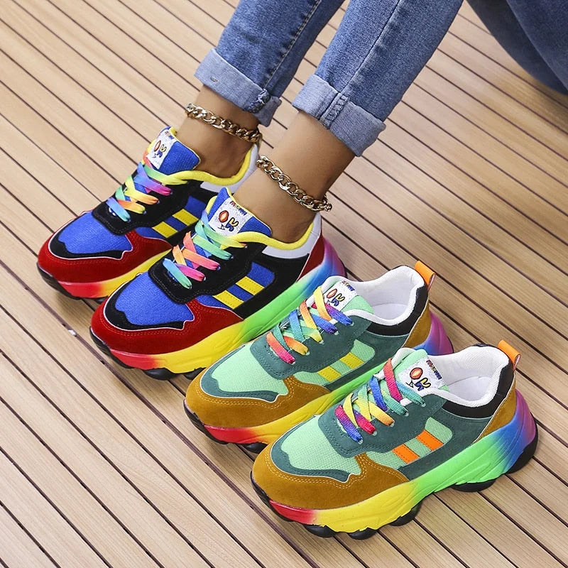 Colourful Stylish Orthopedic Sneakers With Arch Support