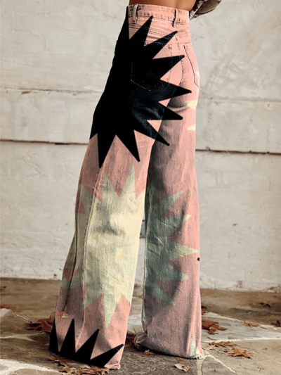 Sienna™ - Pink Explosion Wide Leg Pants