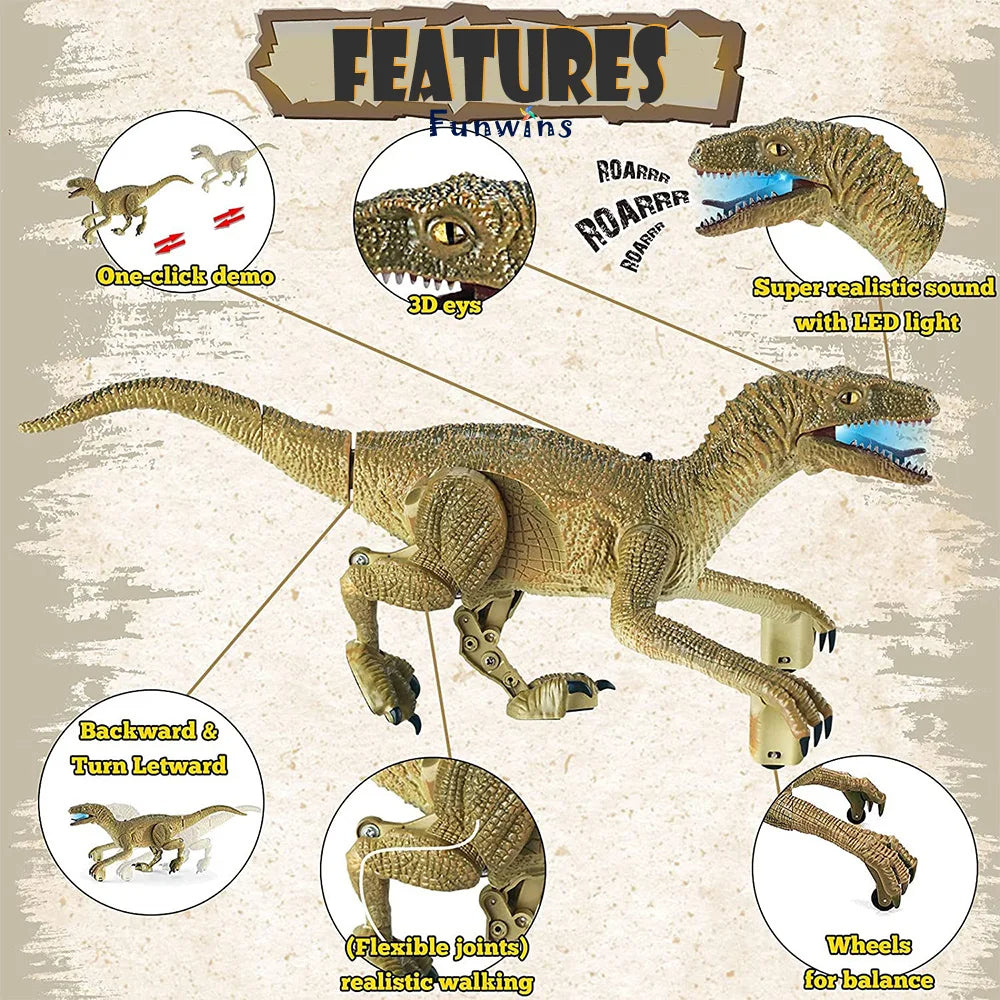 Remote-Controlled Dinosaur Simulation Toy