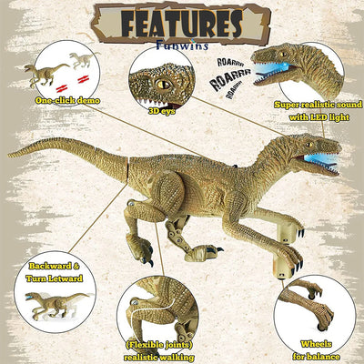 Remote-Controlled Dinosaur Simulation Toy