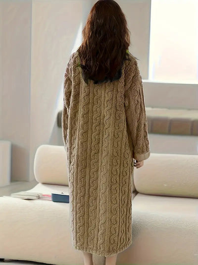 Rosie™ - Jacquard Soft Fleece Winter Dress