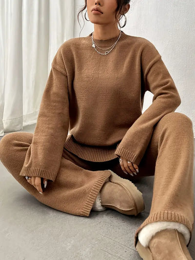 Mila™ - Warm Ribbed Casual Knitted Pantsuit