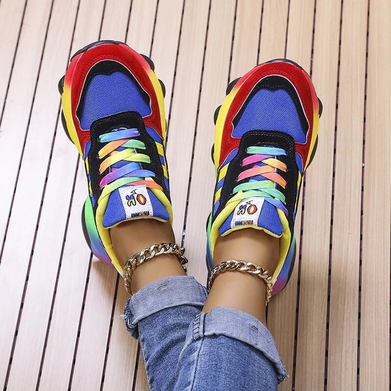 Colourful Stylish Orthopedic Sneakers With Arch Support