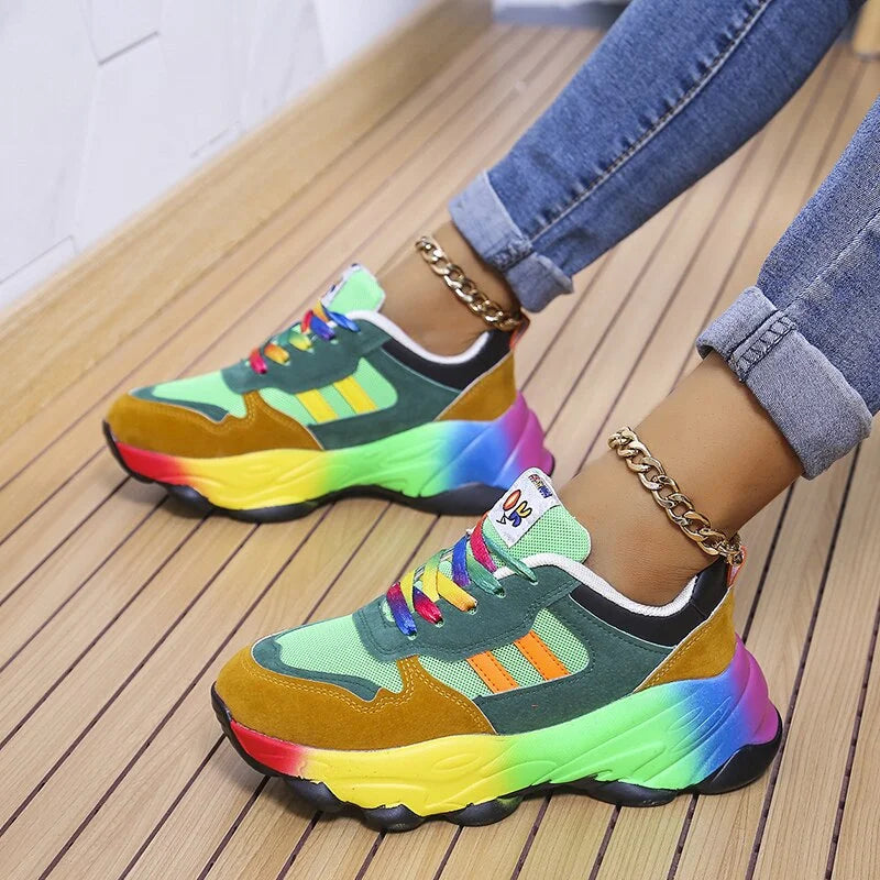 Colourful Stylish Orthopedic Sneakers With Arch Support