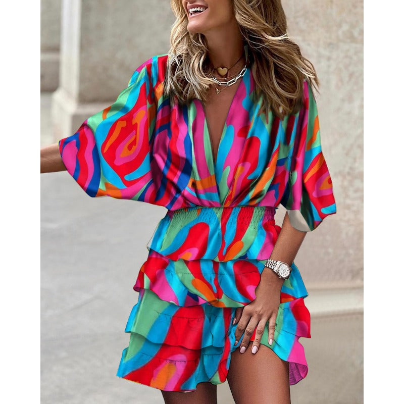 Emily™ - Stylish Print Dress