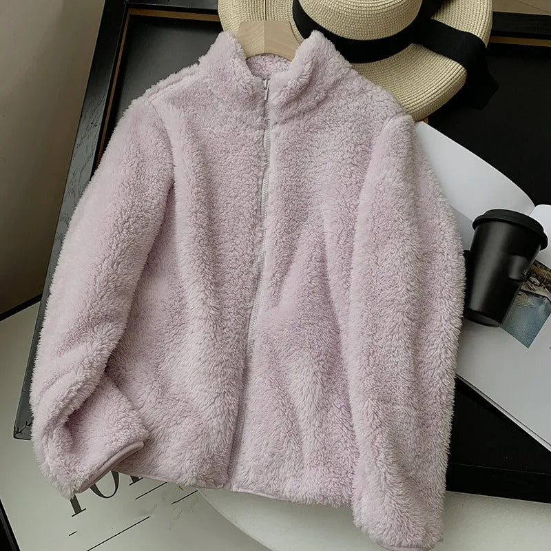 Sophia™ - Cozy Teddy Coat With Zipper