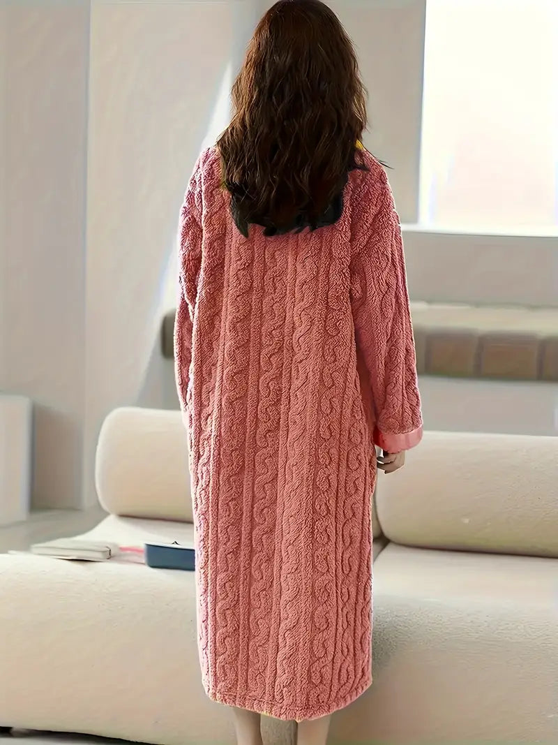 Rosie™ - Jacquard Soft Fleece Winter Dress