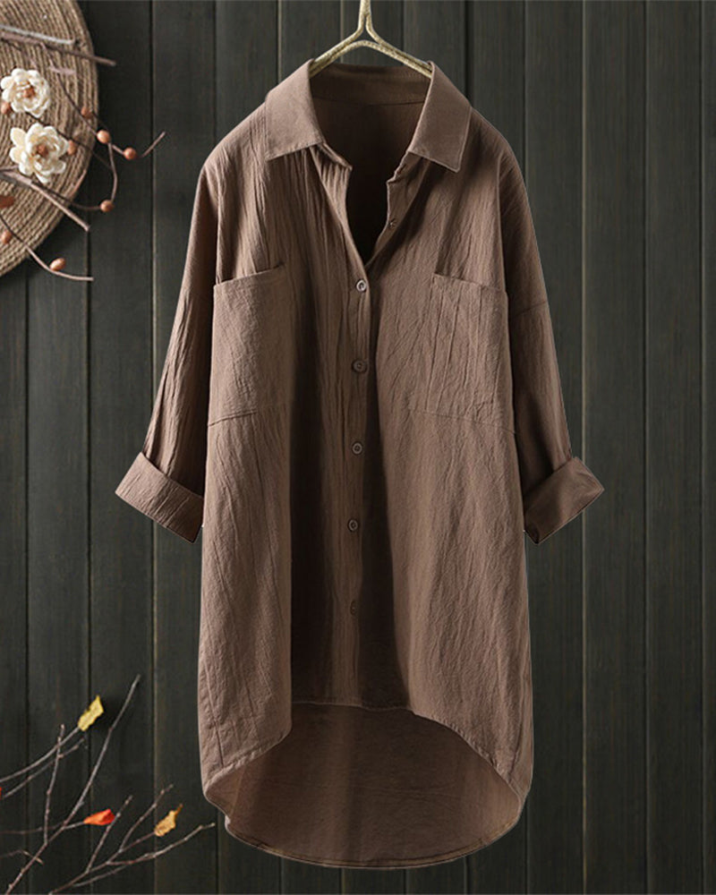 Ruby™ - Loose Comfy Solid Colour Blouse