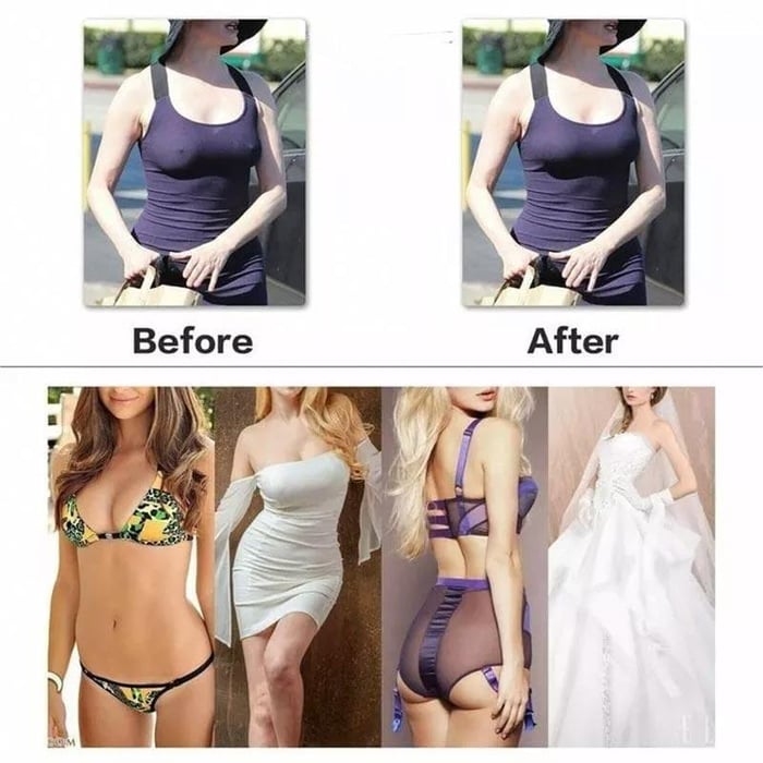 Attractive Strapless Invisible Push-up Bra - For a comfortable fit