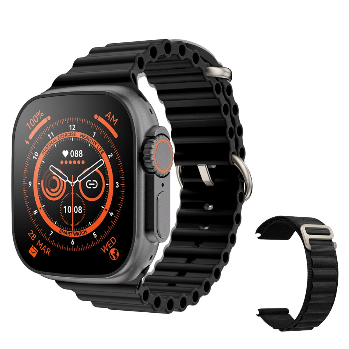 Ultra Smartwatch Series 8 - For Iphone & Android - 2 Straps Included