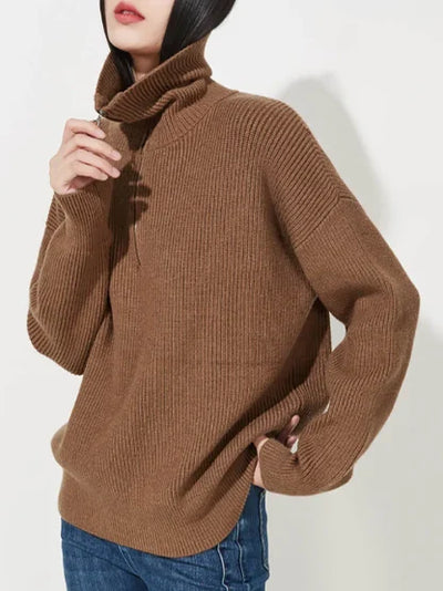 Luna™ - Stylish Loose Zipper Pullover