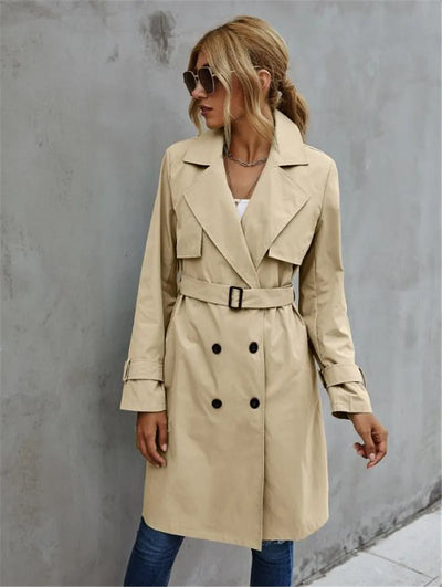 Sophia™ - Elegent Comfortable Lapel Neck Trenchcoat