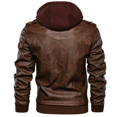 Max™ - Stylish Leather Bomber Jacket