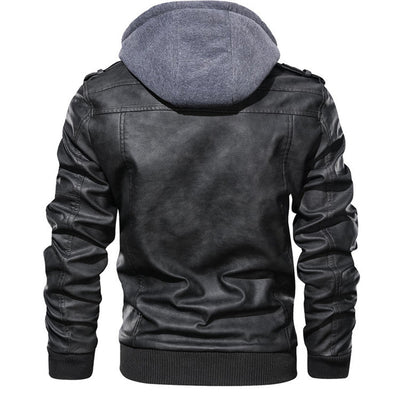 Max™ - Stylish Leather Bomber Jacket