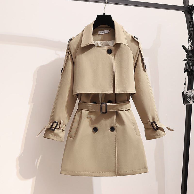 Mia™ - Stylish Double Breasted Loose Sleeve Trench Coat With Belt