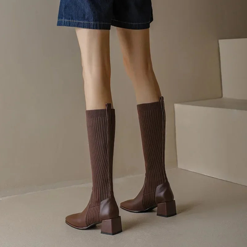 Rosie™ - Stylish Knitted Long Winter Boots