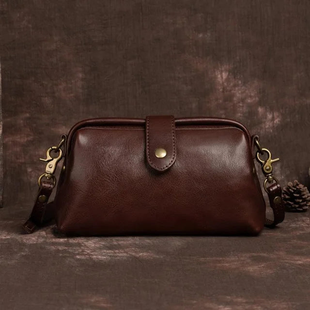 Elise™ - Retro Leather Handmade Bag