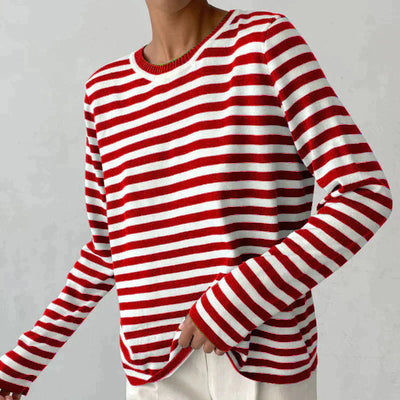 Isabella™ - Elegant Striped Shirt