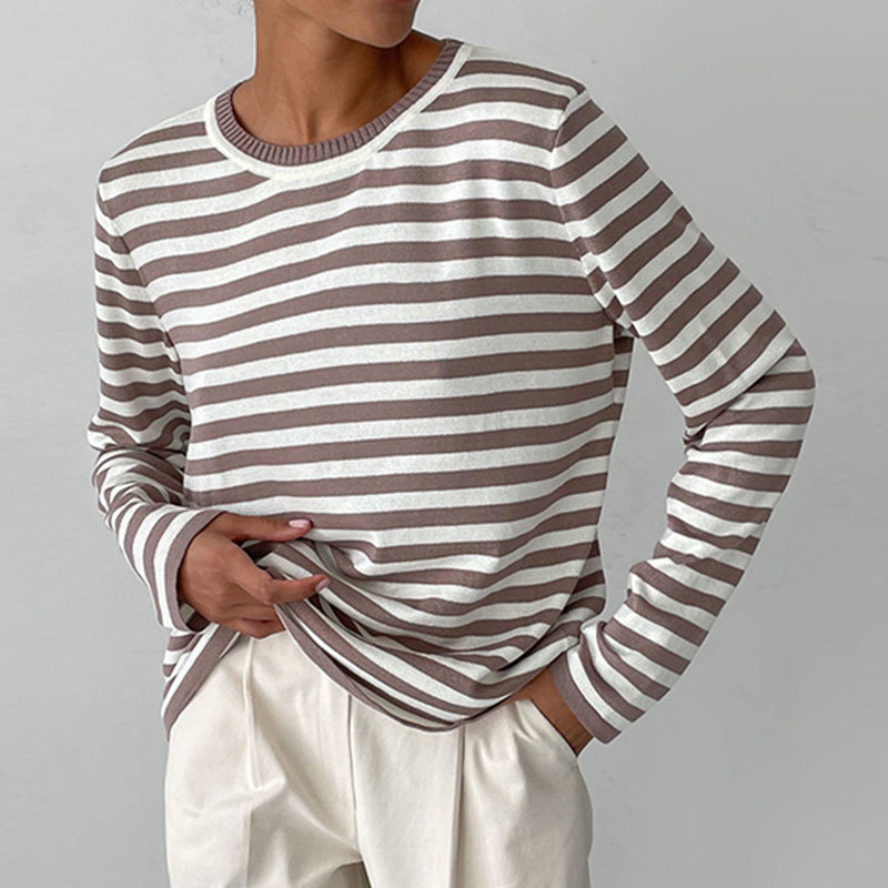 Isabella™ - Elegant Striped Shirt