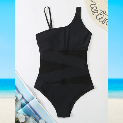 Hannah™ - Chic Asymmetrical Swimsuit