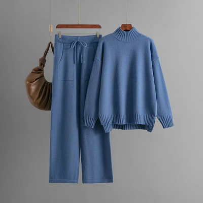 Lily™ - Stylish Long-sleeved Sweater & Straight pants Set