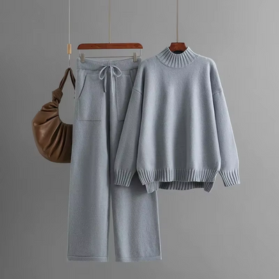 Lily™ - Stylish Long-sleeved Sweater & Straight pants Set