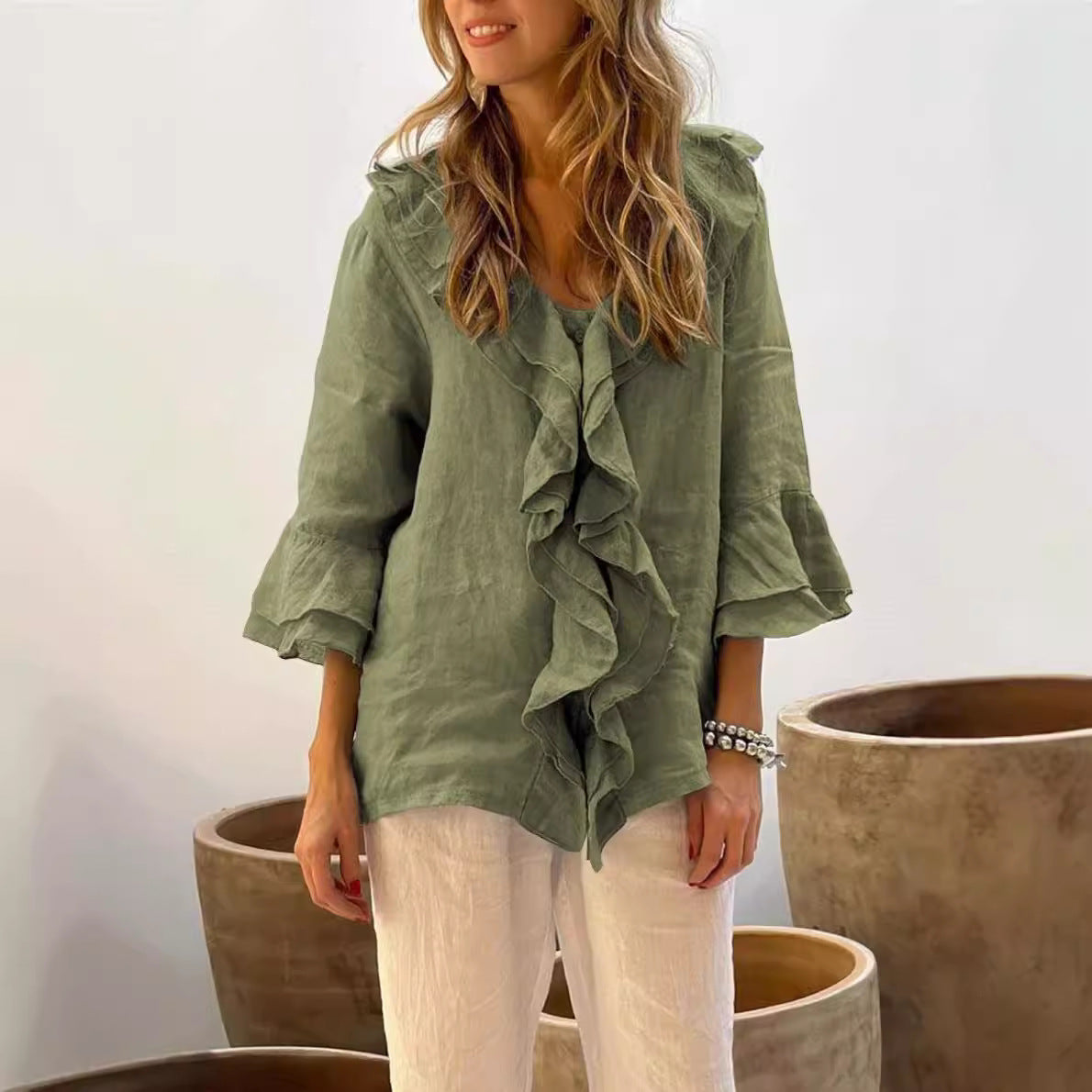 Aria™ - Casual Ruffle Blouse