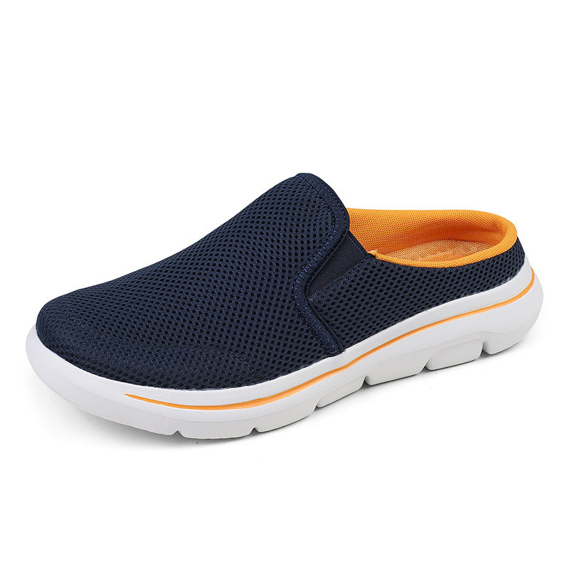 Mesh Soft Sole Breathable Comfortable Half Slippers For Men